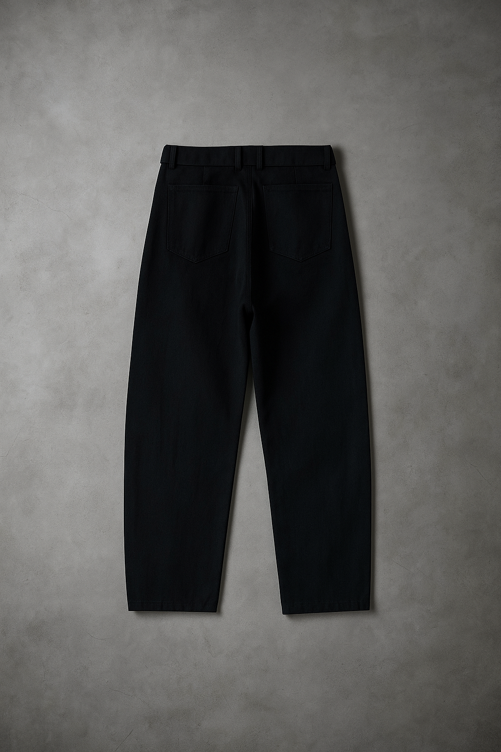 Belted Barrel-leg Chino Pants